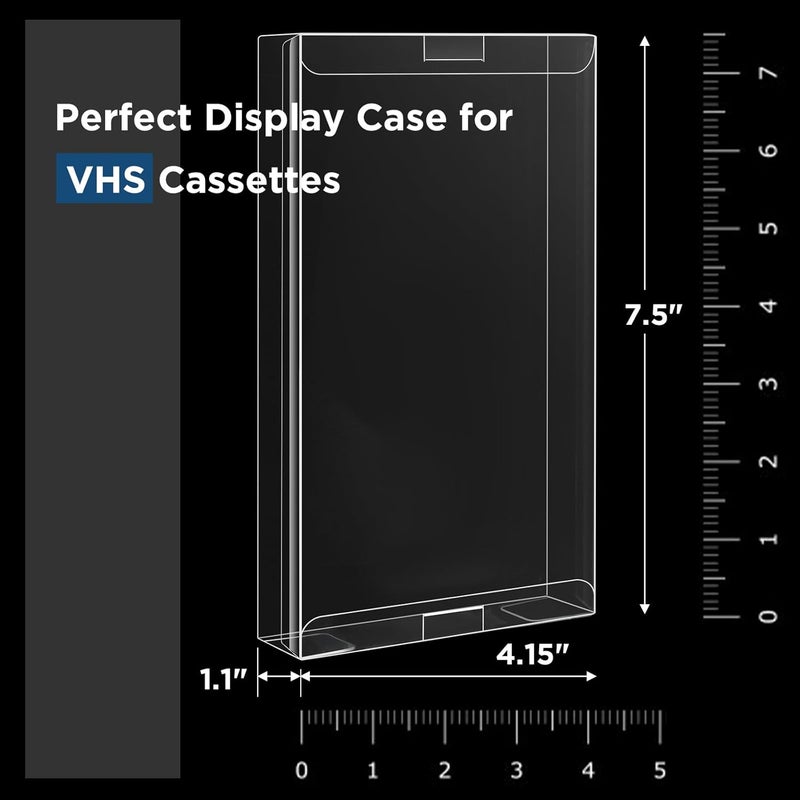 CollectHall VHS Tapes Protector - Premium VHS Cassette Tape Storage & Protector, Durable VHS Protectors for Home & Kitchen Media Storage 40 Packs - Image 3